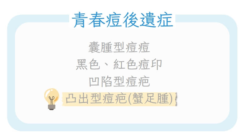 青春痘四大後遺症之凸疤